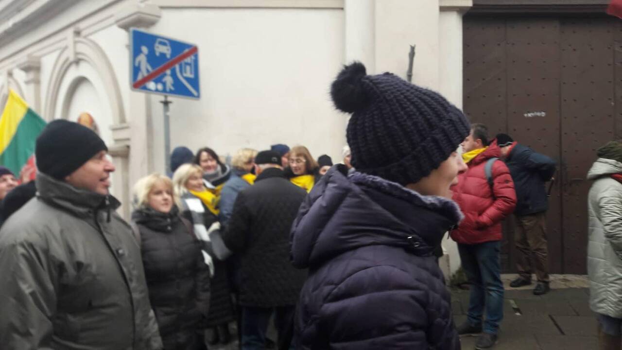 Protestas „Paskutinis skambutis“
