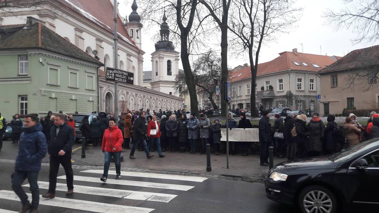 Protestas „Paskutinis skambutis“