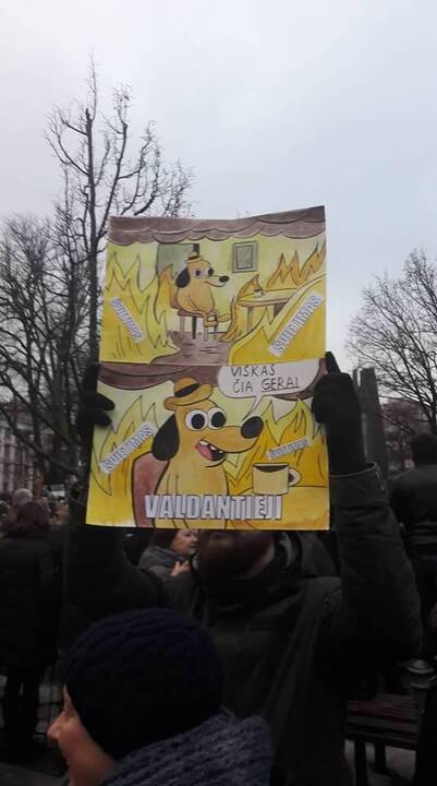 Protestas „Paskutinis skambutis“