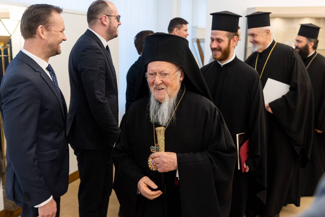Seimo pirmininkė susitiko su Konstantinopolio patriarchu Baltramiejumi I