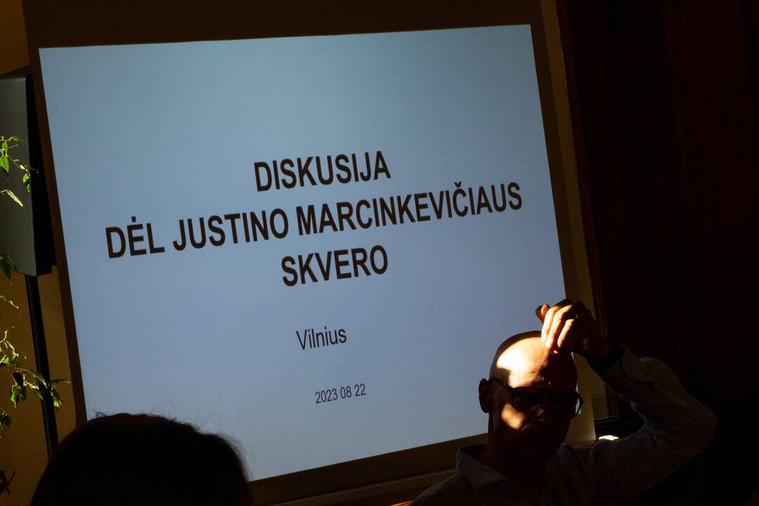Diskusija dėl J. Marcinkevičiaus skvero atnaujinimo