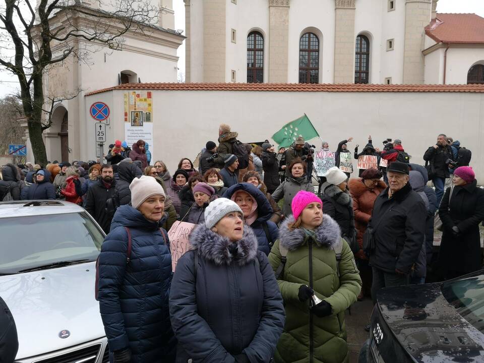 Protestas „Paskutinis skambutis“