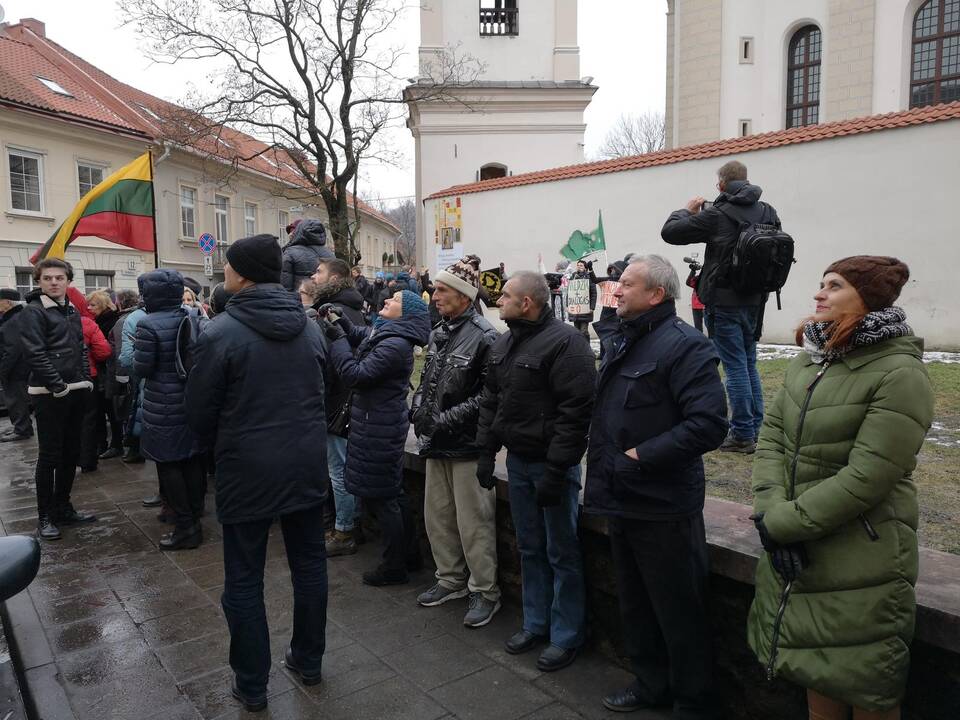 Protestas „Paskutinis skambutis“