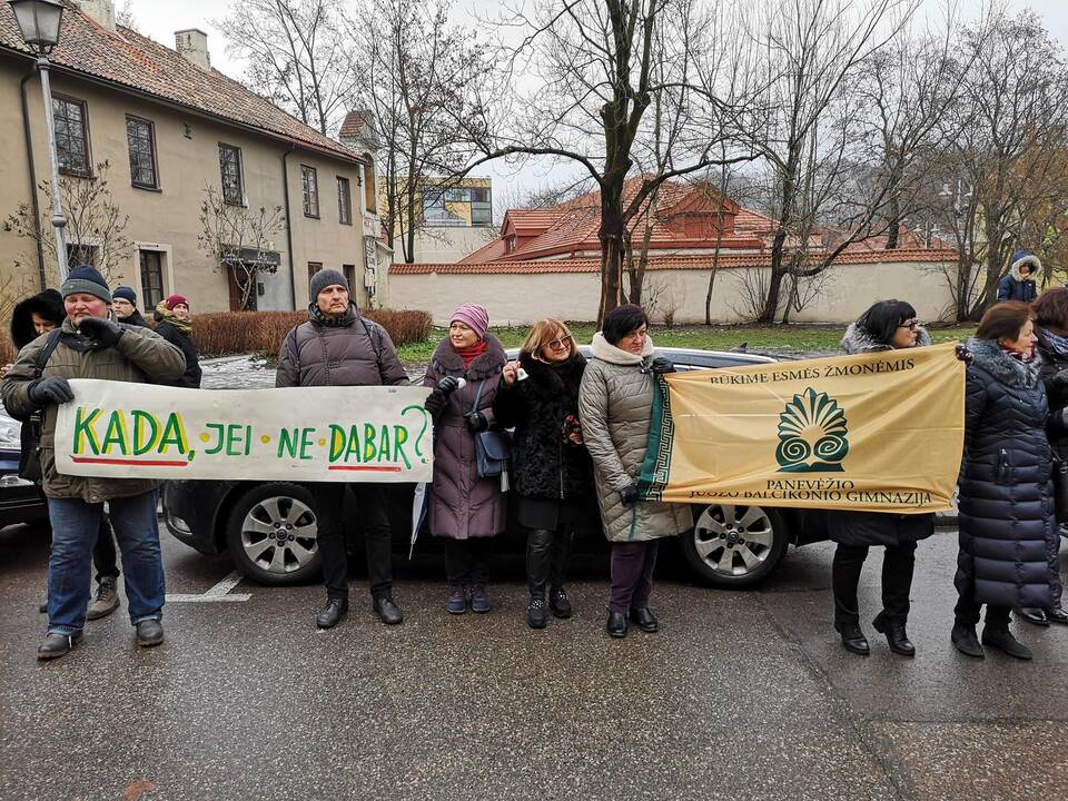 Protestas „Paskutinis skambutis“