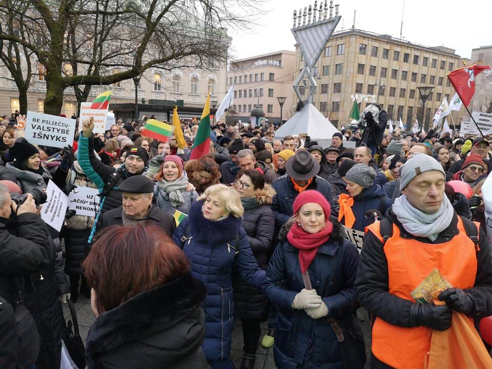 Protestas „Paskutinis skambutis“