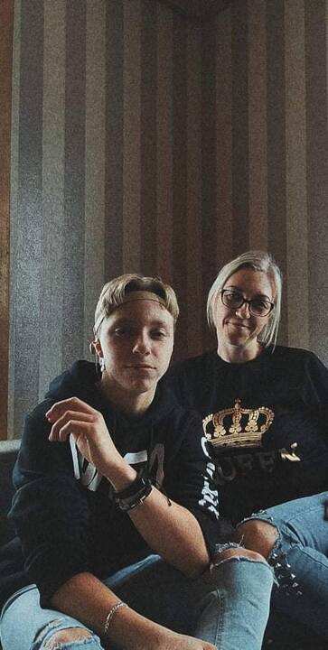 Kristina su sūnumi Gvidu.