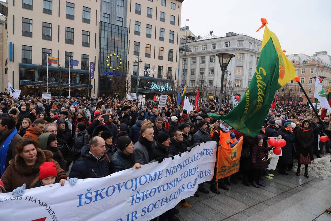 Protestas „Paskutinis skambutis“