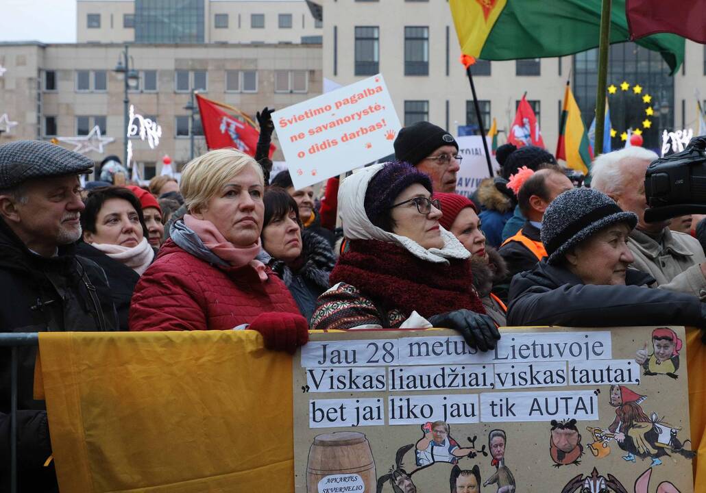 Protestas „Paskutinis skambutis“