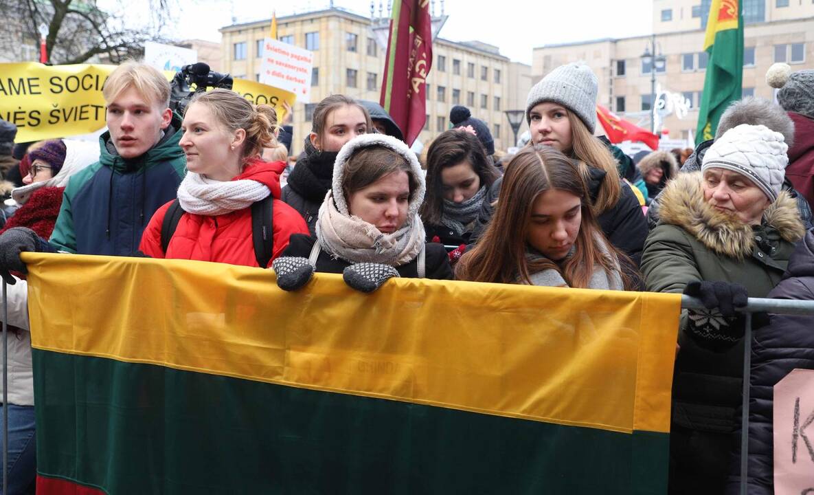 Protestas „Paskutinis skambutis“