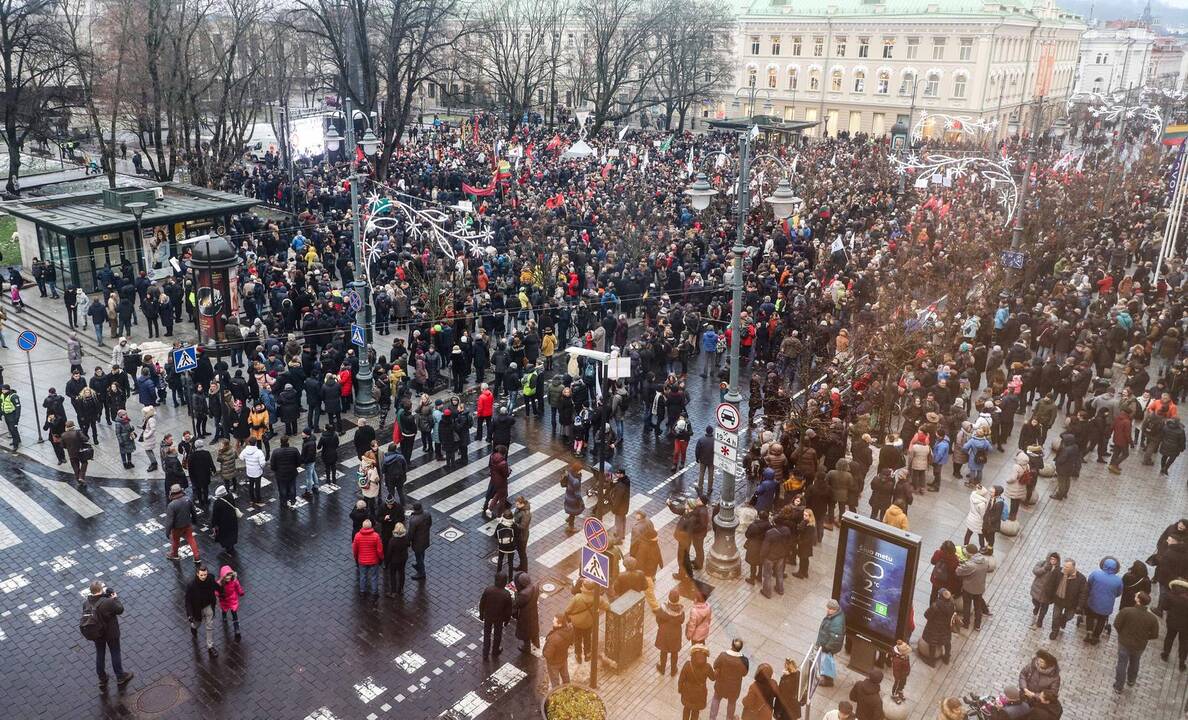 Protestas „Paskutinis skambutis“