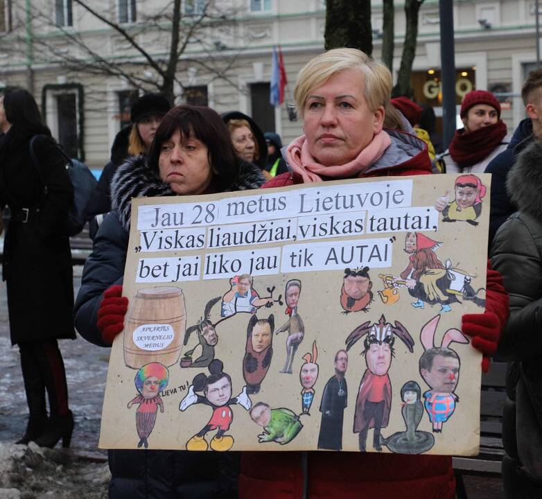 Protestas „Paskutinis skambutis“