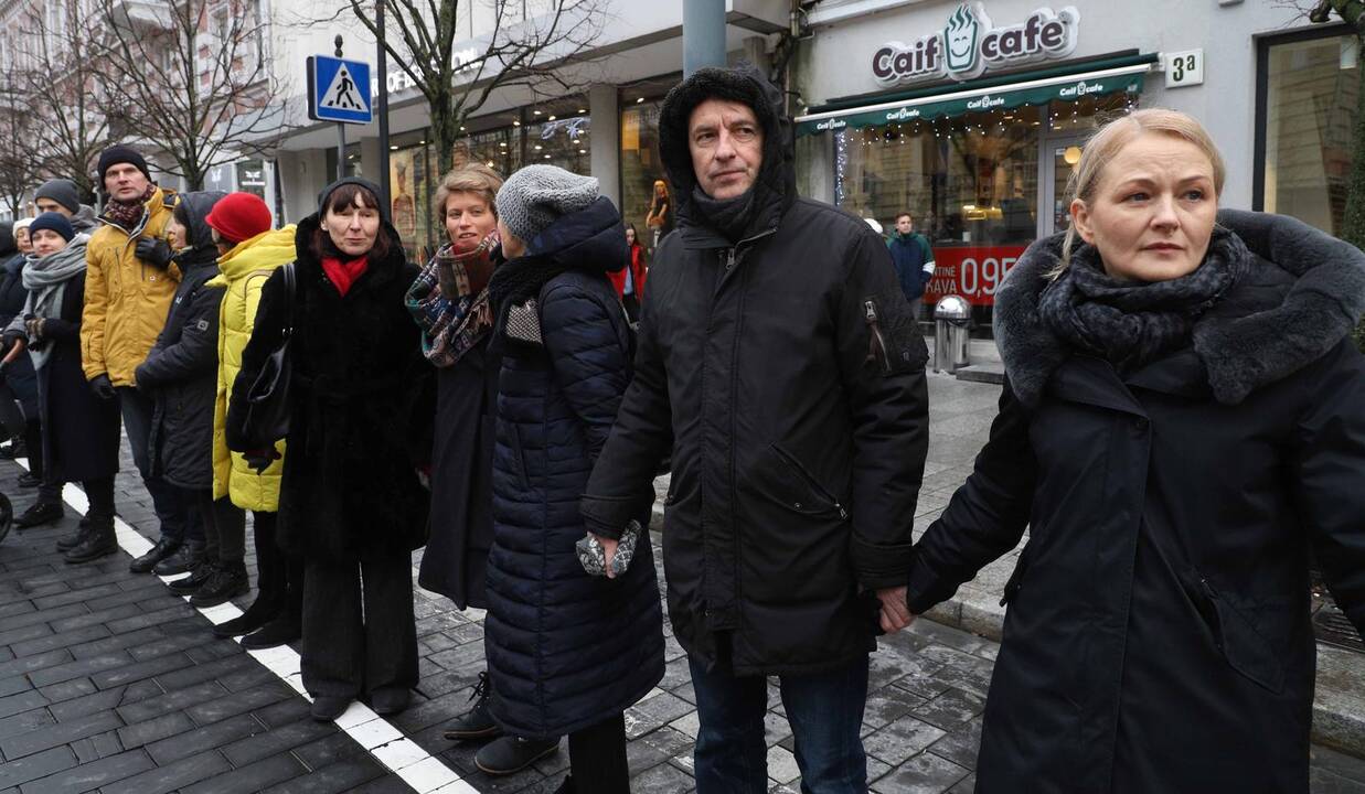 Protestas „Paskutinis skambutis“