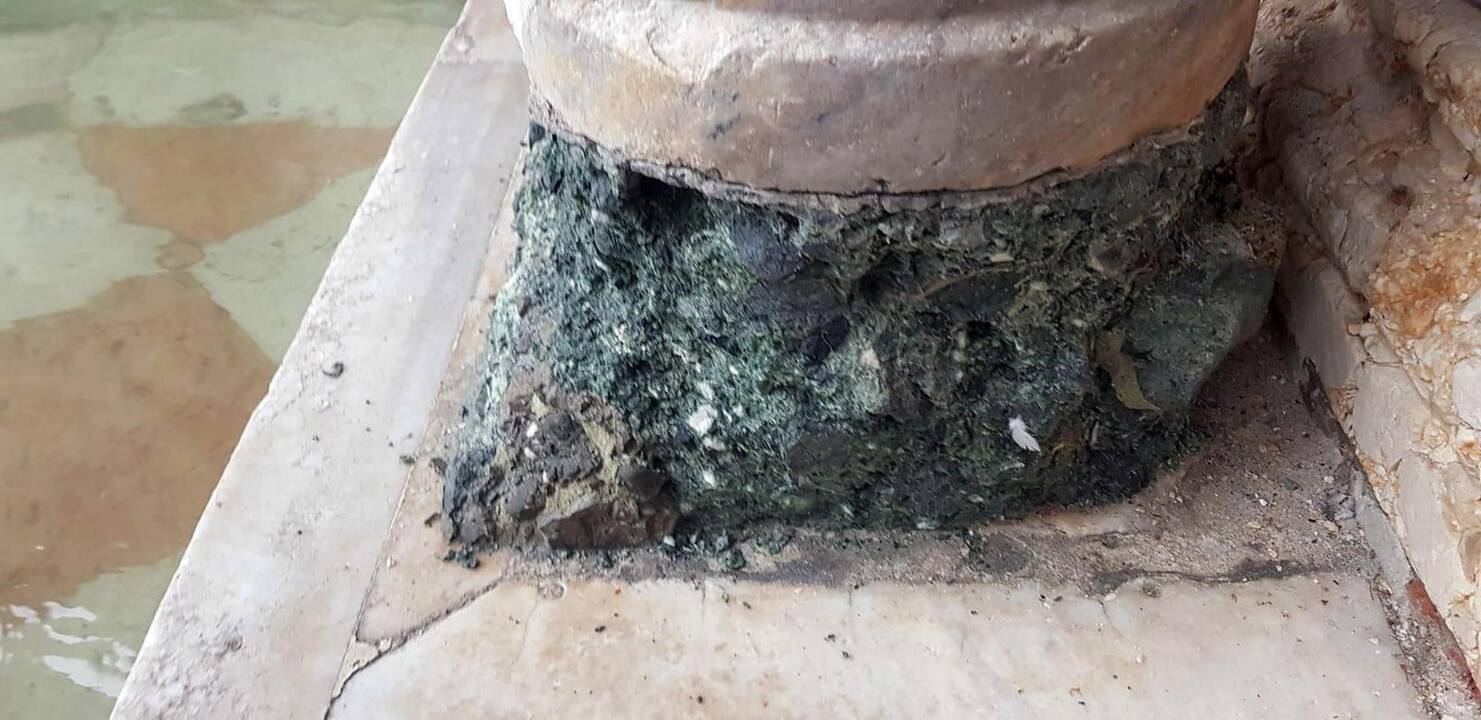 Venecijoje nuo potvynio nukentėjo Šv. Morkaus katedros grindų mozaikos ir kolonos