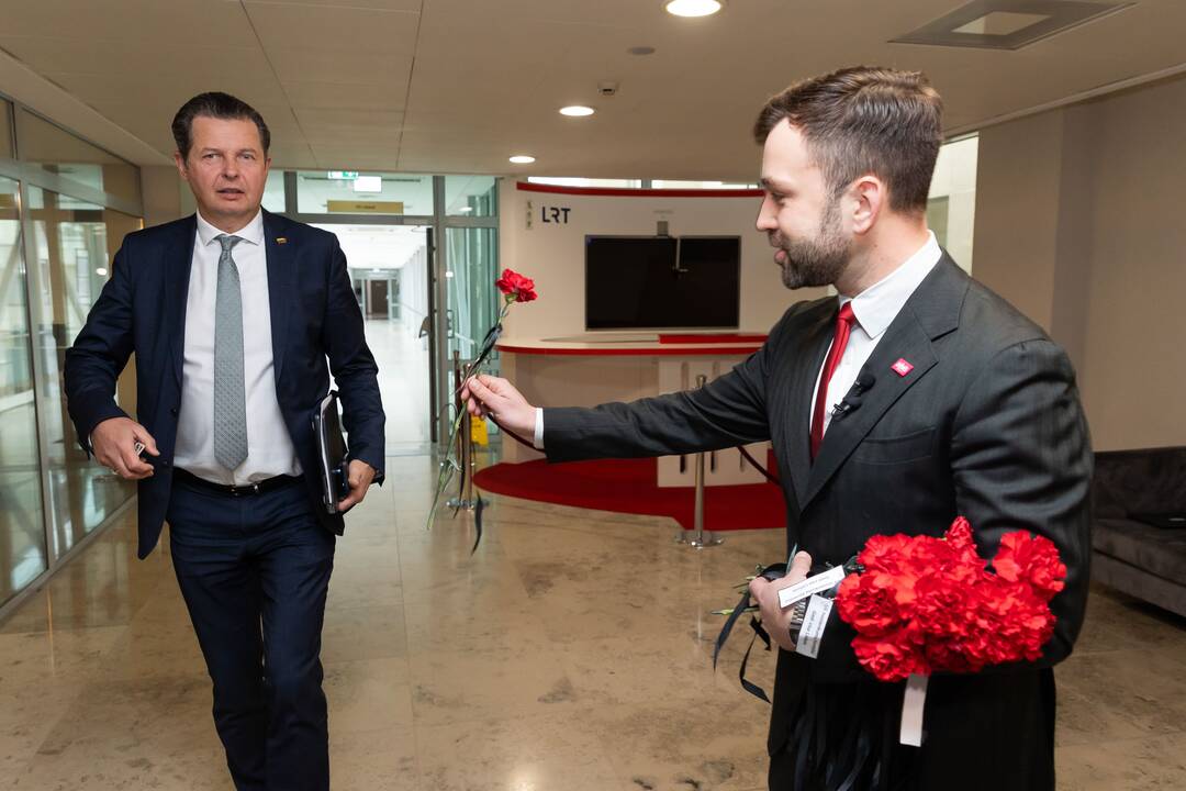 Remigijus Žemaitaitis (kairėje) ir Tomas Vytautas Raskevičius