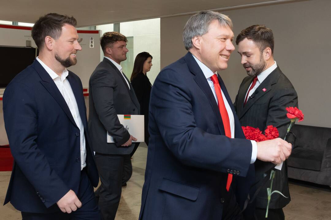 Remigijus Žemaitaitis (kairėje) ir Tomas Vytautas Raskevičius