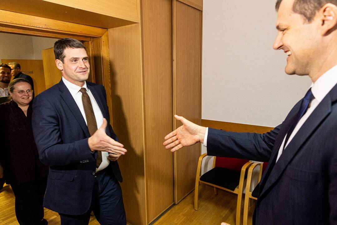Remigijus Žemaitaitis (kairėje) ir Gintautas Paluckas