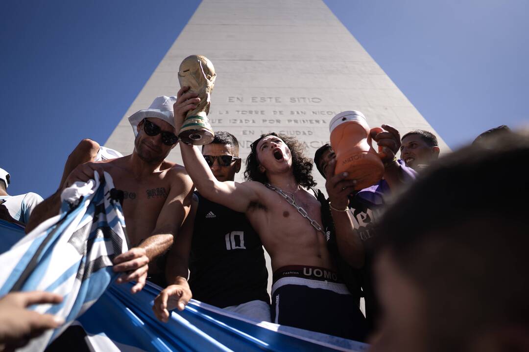 Argentina laukia L. Messi ir pasaulio čempionato nugalėtojų