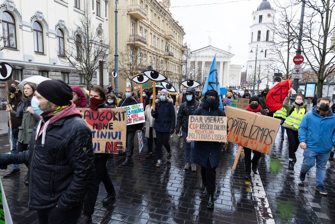 Vinco Kudirkos aikštėje vyko akcija „Prieglobsčio prašymas nėra nusikaltimas“