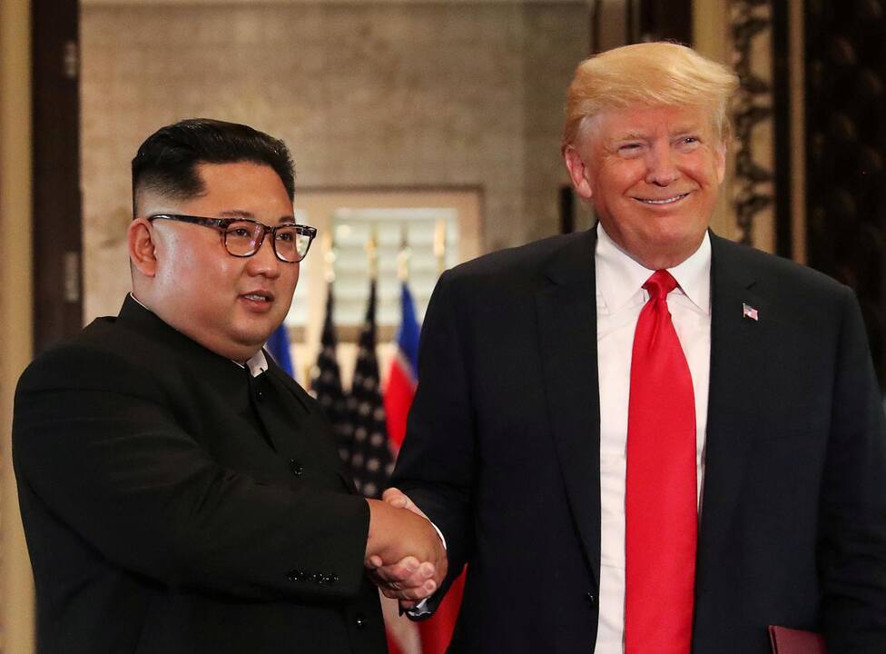 Kim Jong Unas ir Donaldas Trumpas