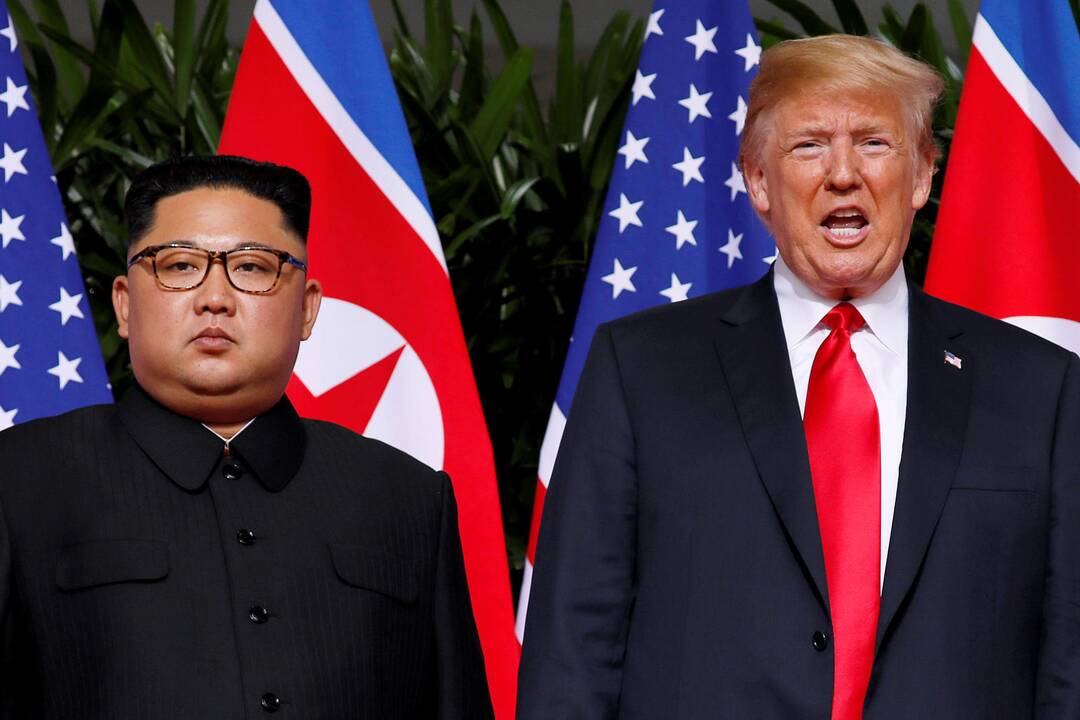 Donaldas Trumpas ir Kim Jong Unas