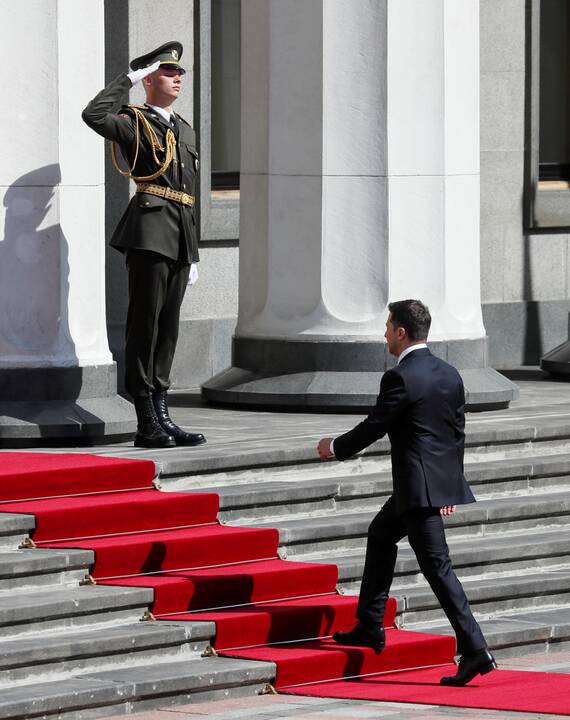 V. Zelenskis prisaikdintas Ukrainos prezidentu