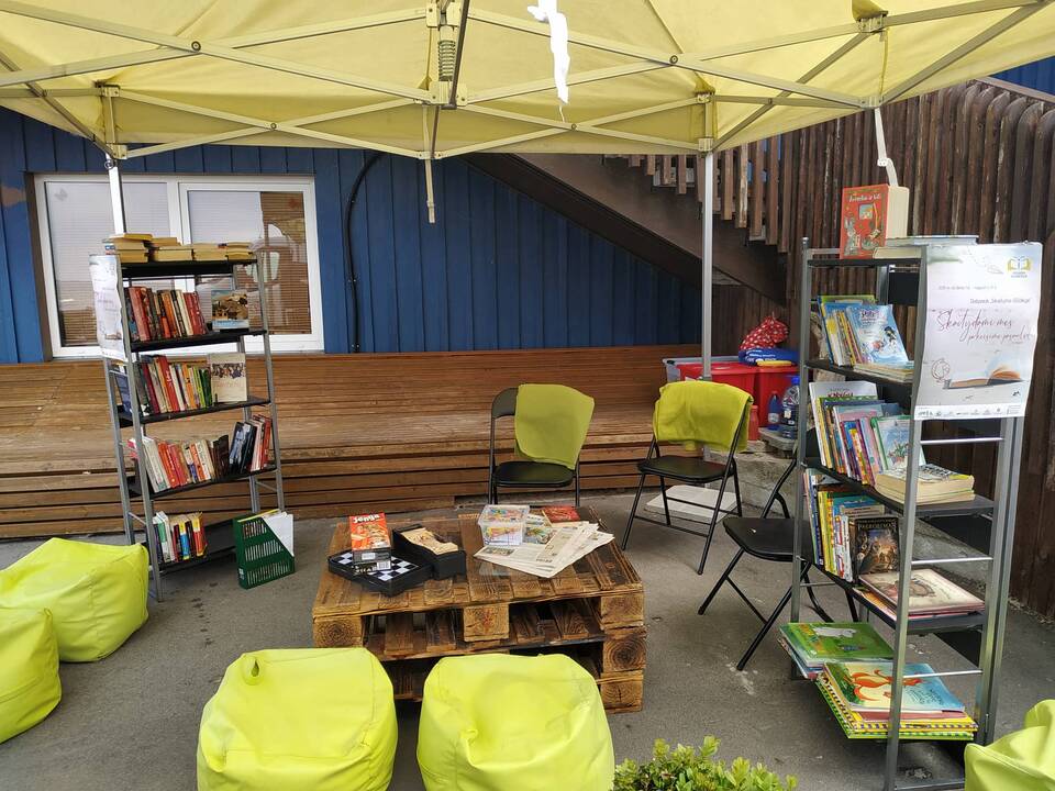 I.Simonaitytės biblioteka skaityklą pernai buvo įrengusi Melnragės paplūdimyje.