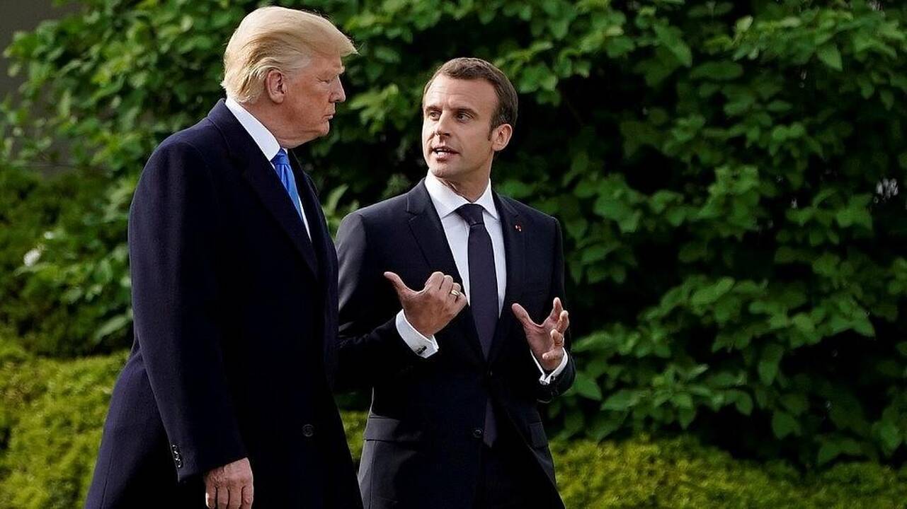 E. Macronas ir D. Trumpas