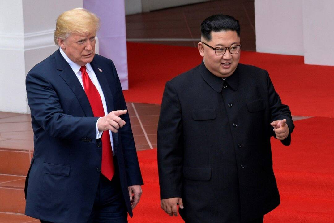 Donaldas Trumpas ir Kim Jong Unas