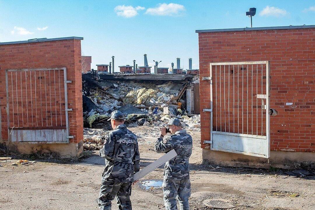 Galingą sprogimą garaže Panevėžyje sukėlė dujų įrangos remontas