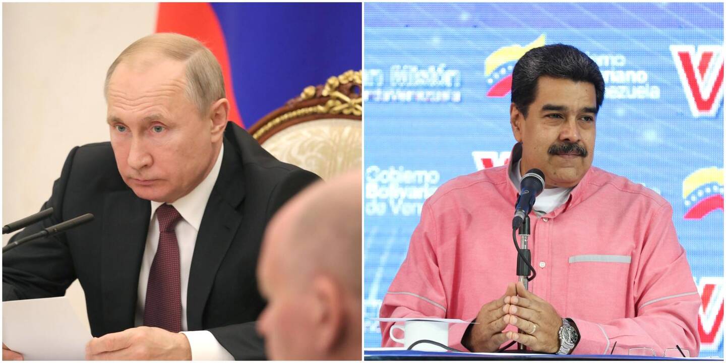 Vladimiras Putinas ir Nicolasas Maduro
