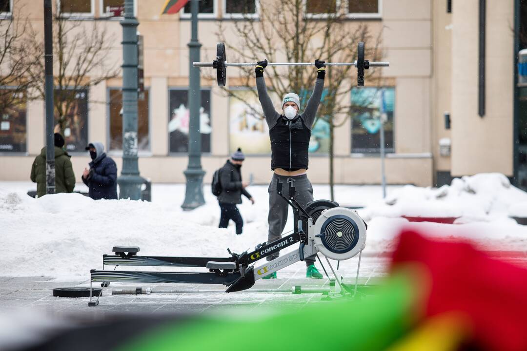 Prie Vyriausybės – sporto entuziastų akcija