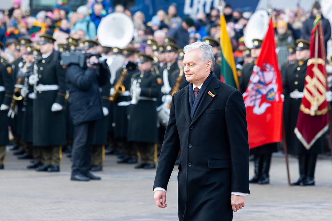 S. Daukanto aikštėje – Baltijos valstybių vėliavų pakėlimo ceremonija