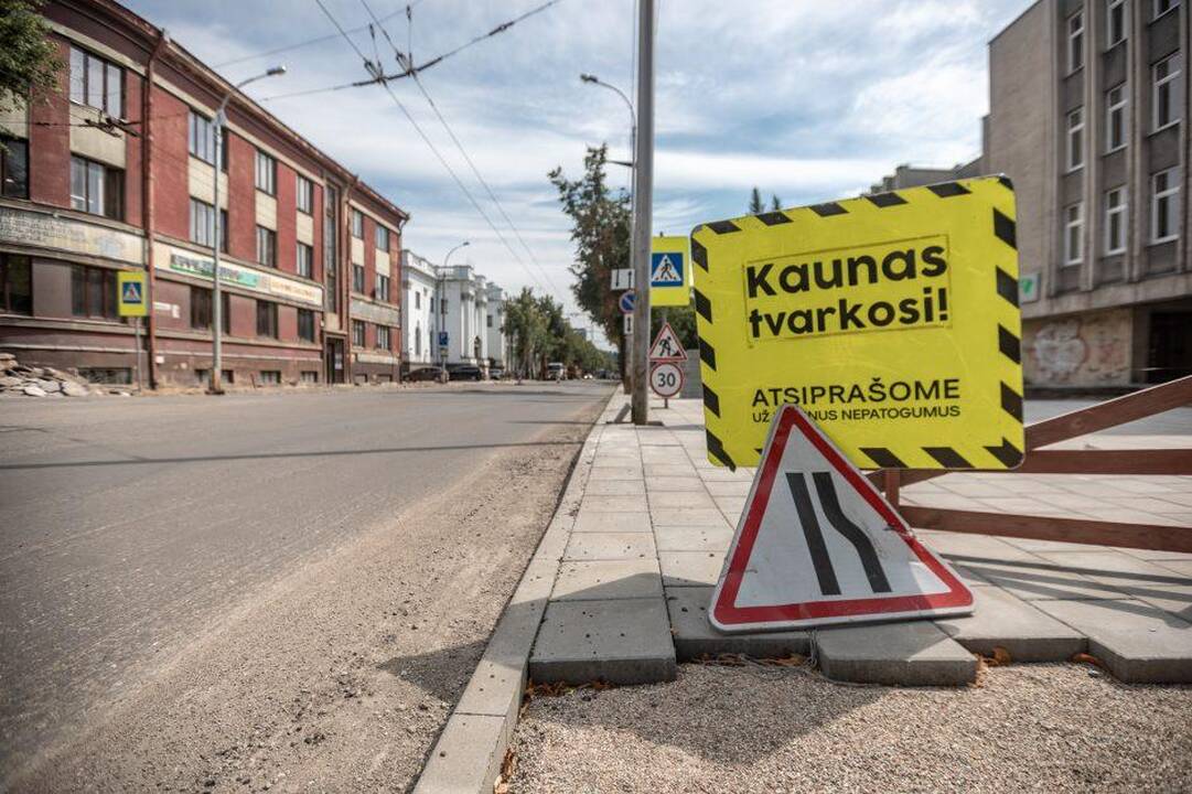 Vairuotojams prireiks kantrybės: K. Donelaičio gatvėje – eismo ribojimai
