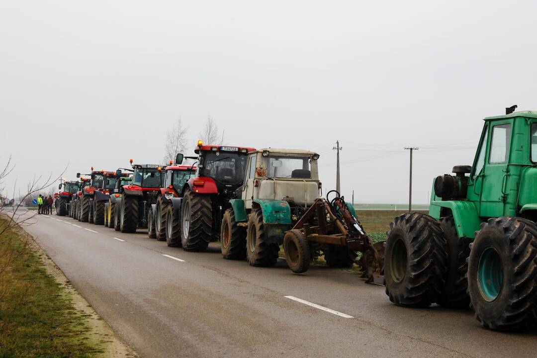 Ūkininkų protestas Kauno rajone