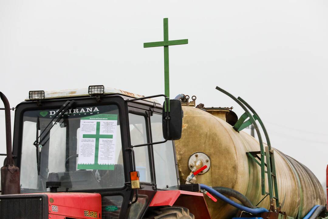 Ūkininkų protestas Kauno rajone