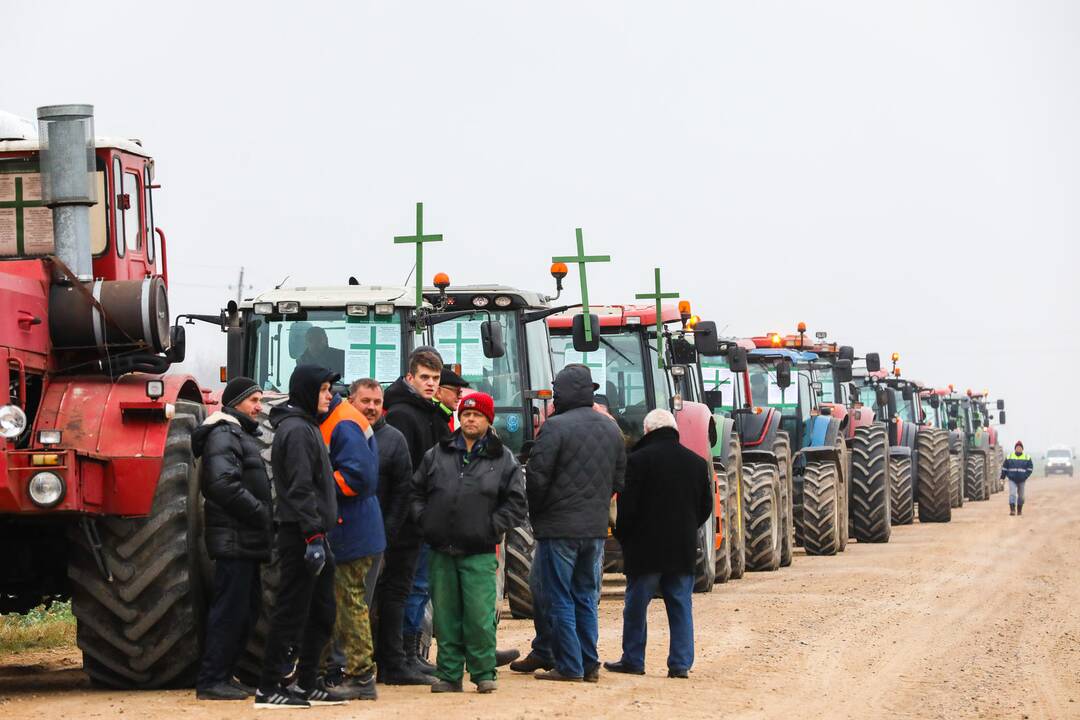 Ūkininkų protestas Kauno rajone
