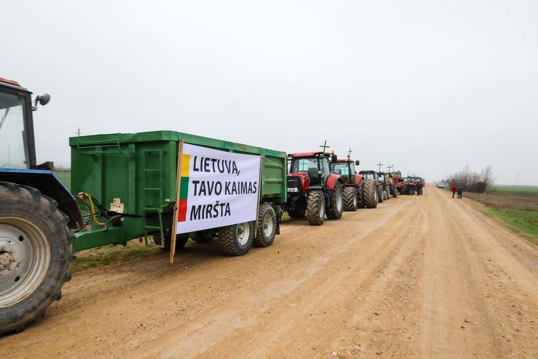 Ūkininkų protestas Kauno rajone