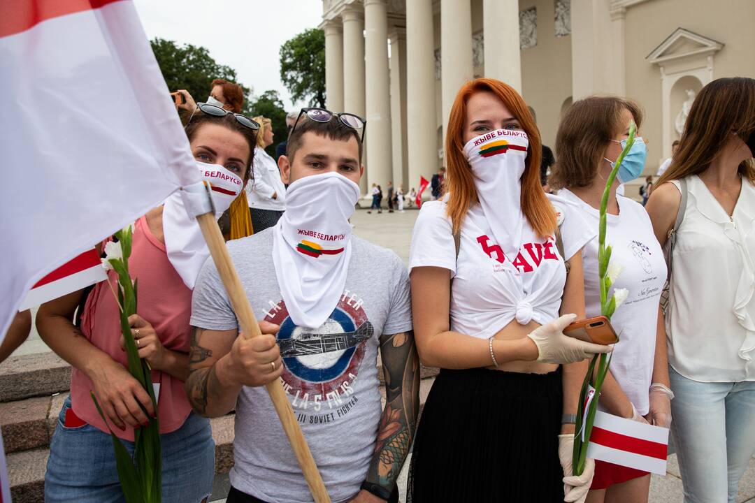 „Laisvės kelio“ dalyviai susirinko nuo Katedros aikštės iki Medininkų memorialo