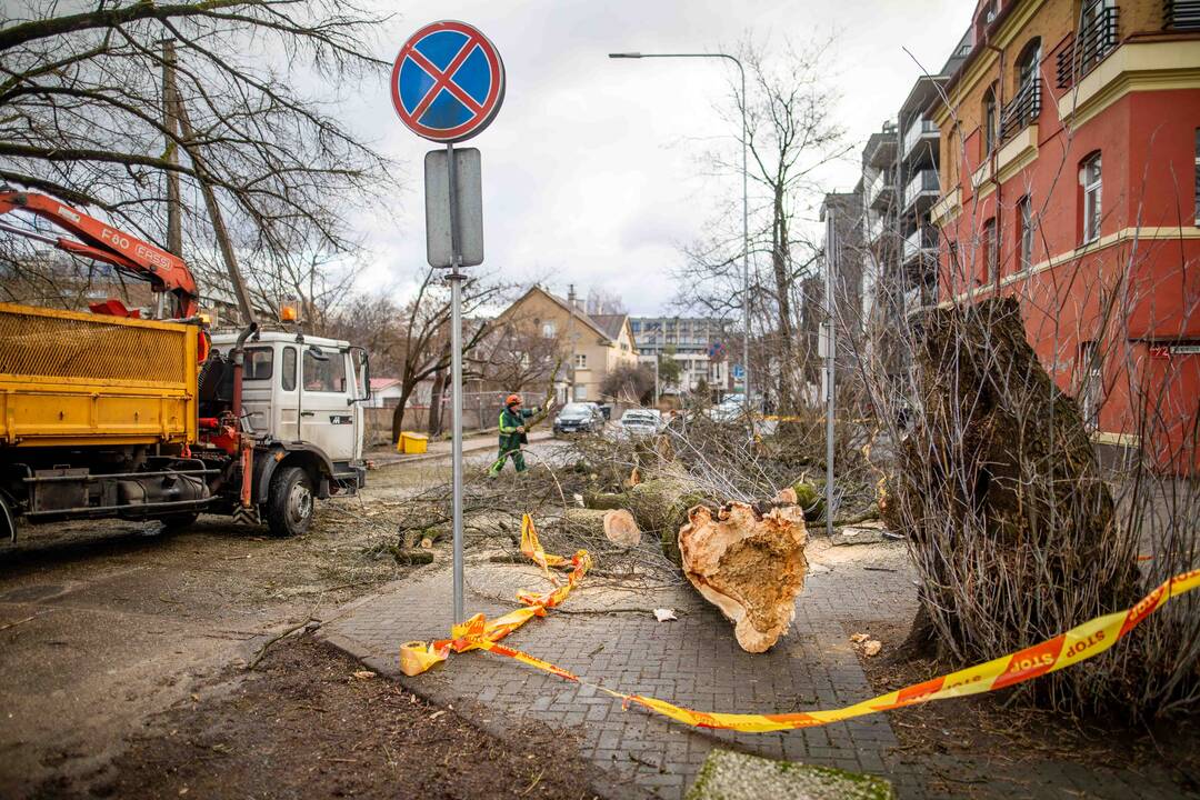 Stiprus vėjas savaitgalį plėšė stogus (atnaujinta)