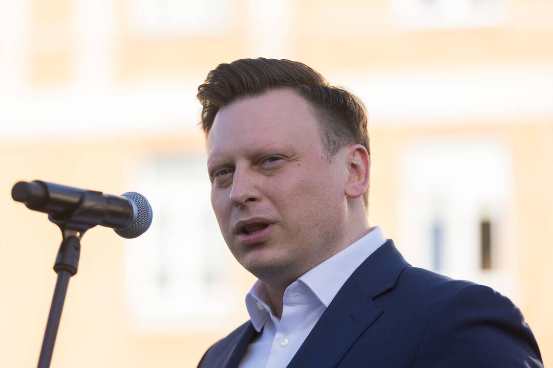 Rotušės aikštėje atidarytas Vilnių su kitais miestais jungiantis „Portalas“