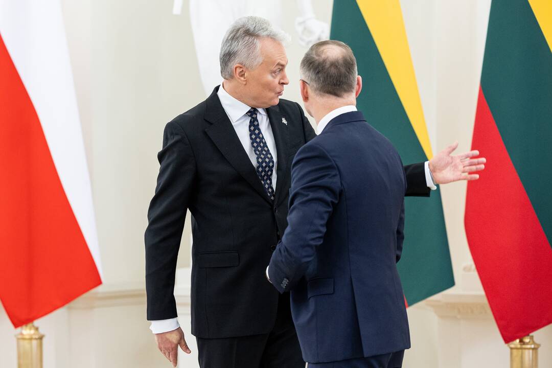 G. Nausėda Vilniuje susitiko su Lenkijos prezidentu A. Duda
