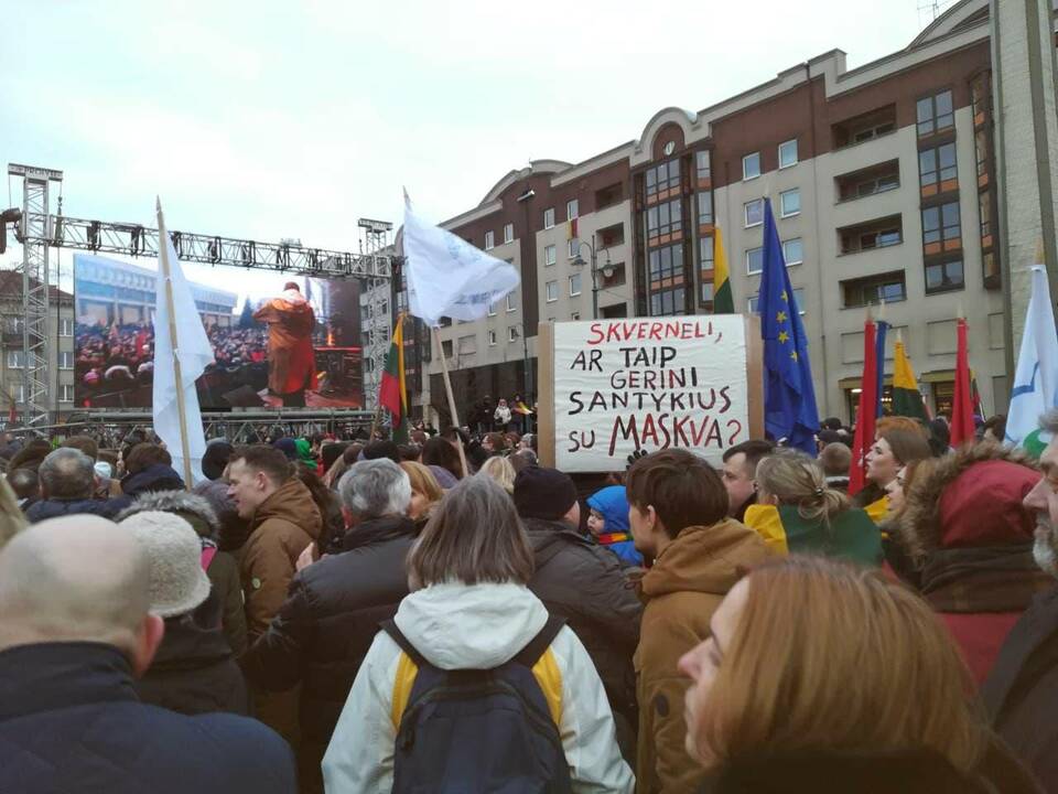 Protesto akcija „Mes kaltinam!“