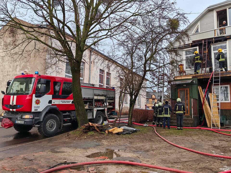 Gaisras Žaliakalnio daugiabutyje