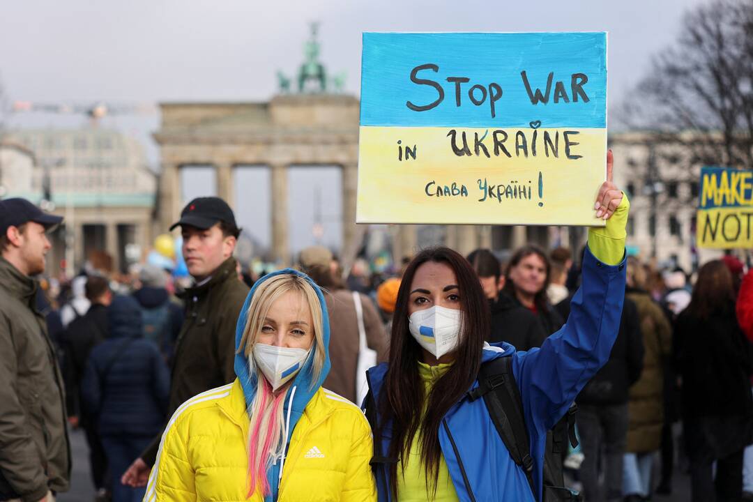 Berlyne – šimtatūkstantinė solidarumo akcija Ukrainai palaikyti