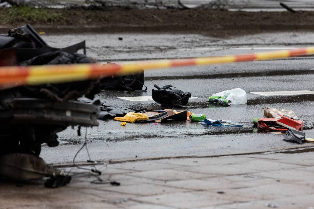 Tragiška avarija Vilniuje ant Valakupių tilto