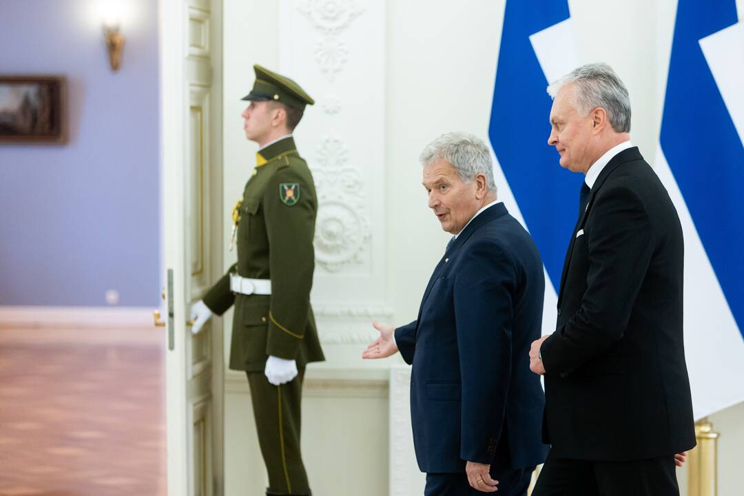 Oficialus Suomijos prezidento S. Niinisto sutikimas prezidentūroje