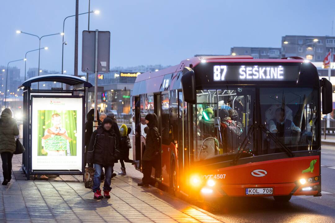 Vilniuje – viešojo transporto vairuotojų streikas