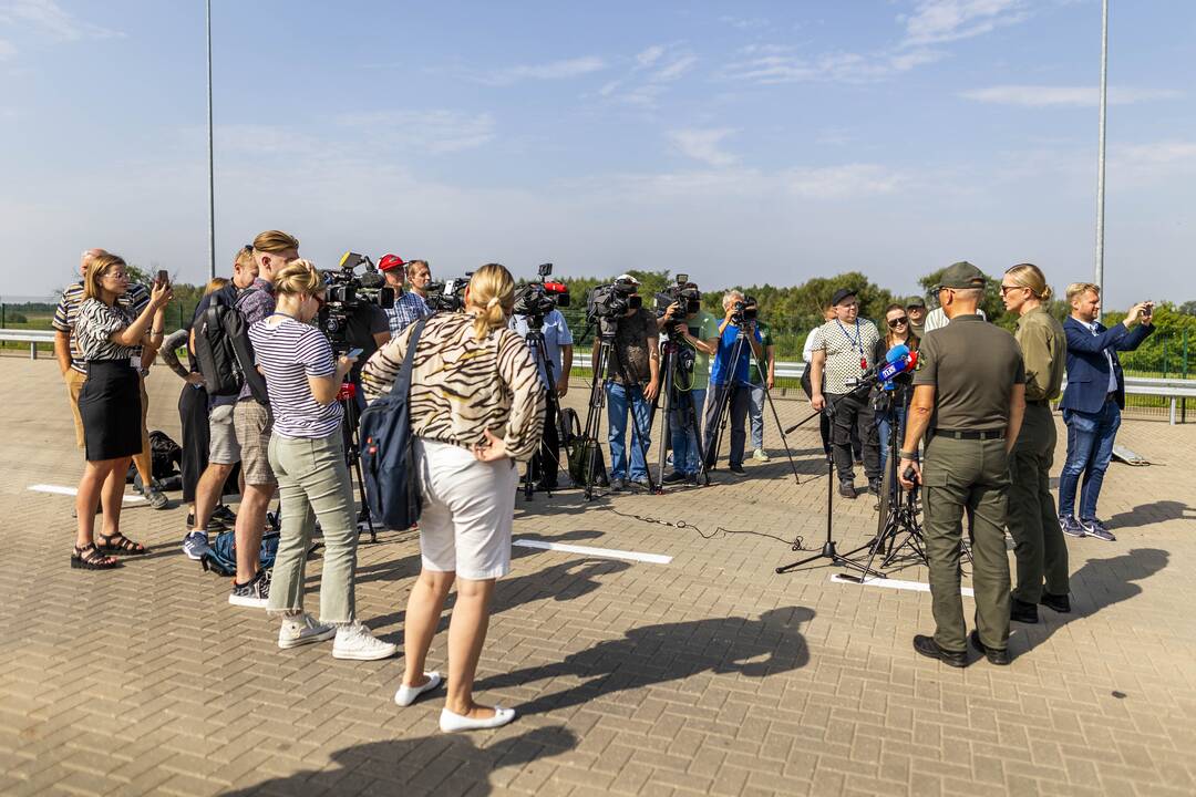 Ministrė lankėsi Tverečiaus kontrolės punkte