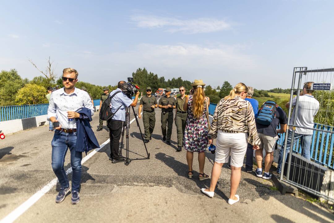 Ministrė lankėsi Tverečiaus kontrolės punkte