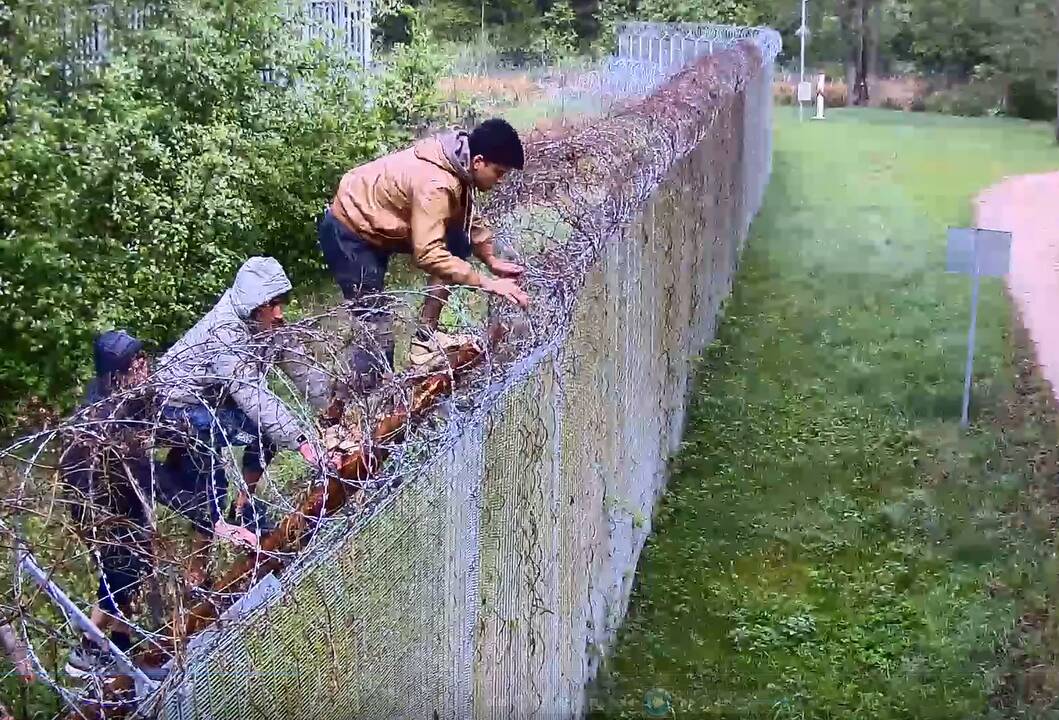 Neteisėti migrantai Baltarusijos pasienyje kelia vis daugiau chaoso 